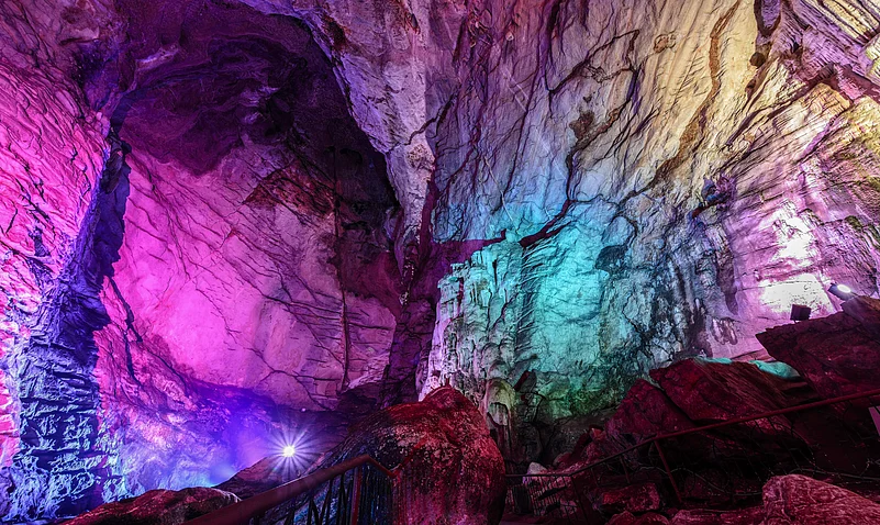 The Borra Caves are millions of years old