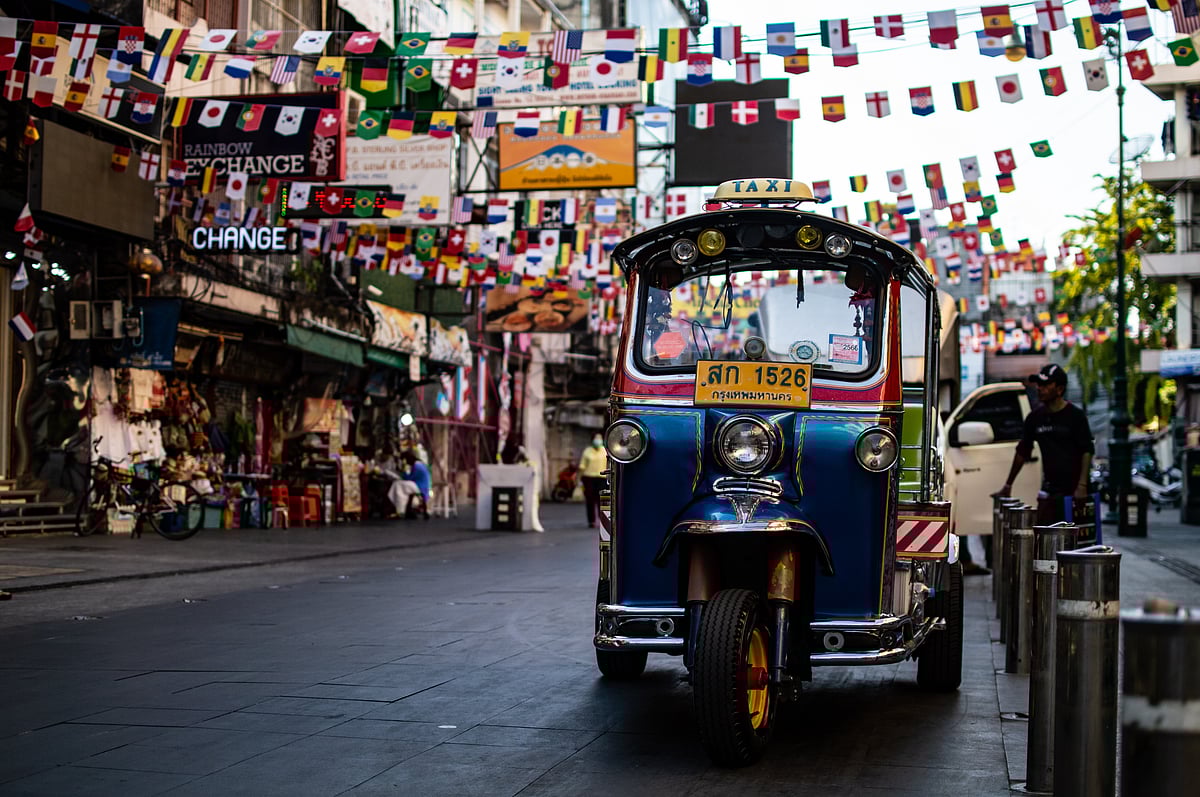 Famous tuk-tuk at the Khao San Road