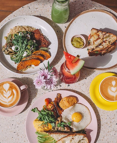 A breakfast spread at Kynd Community