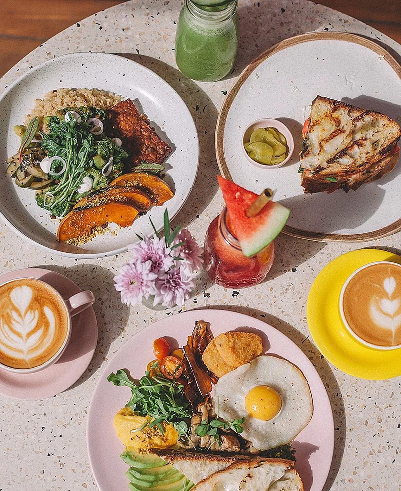 A breakfast spread at Kynd Community