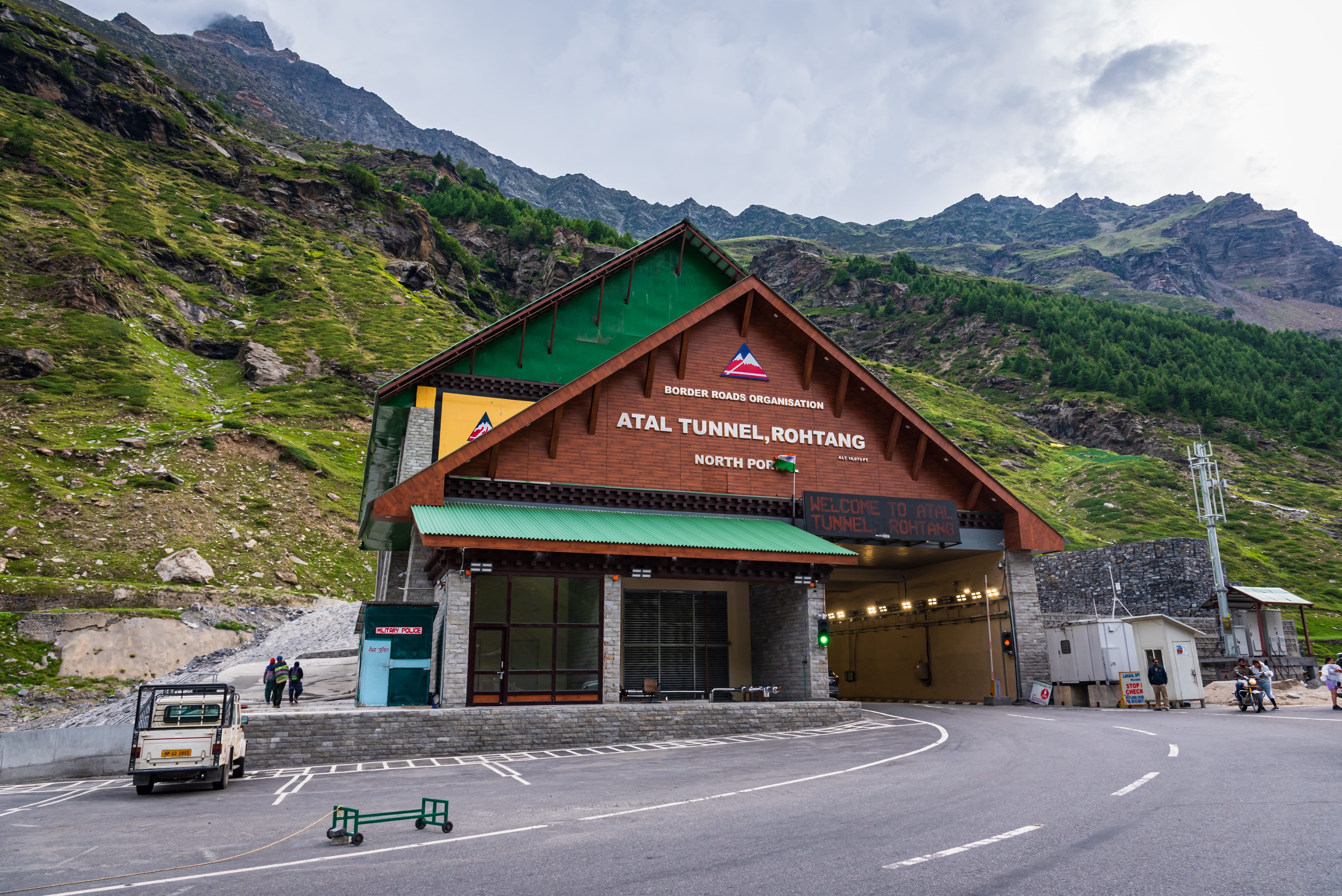 The Atal Tunnel takes drivers under the Rohtang Pass