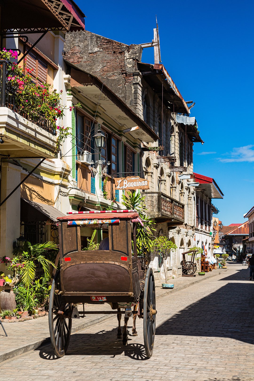 The cityscape of the historical city of Vigan, Philippines