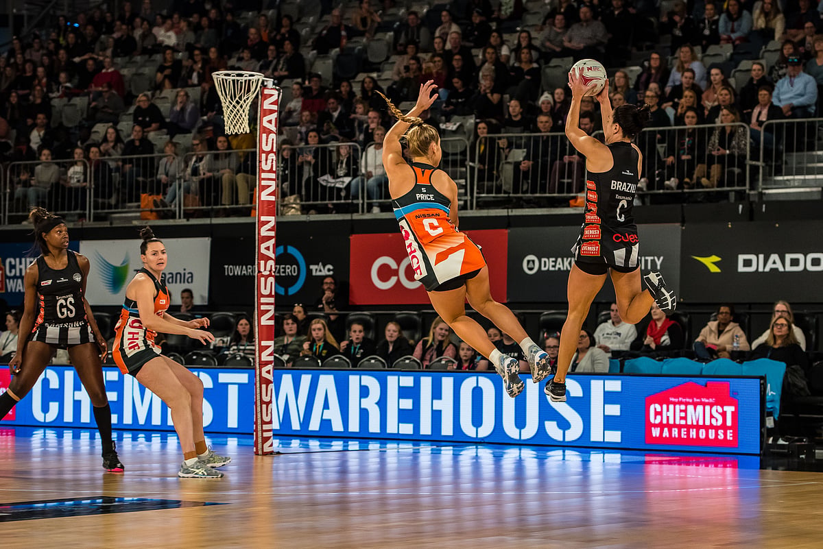 Action from the Suncorp Super Netball