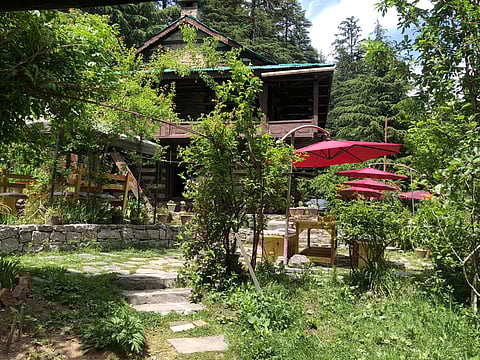 This building was constructed in 1860 in the kath kuni architectural style