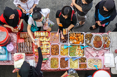 Street local foods in Segama, Kota Kinabalu