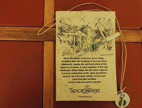 Handmade paper at Spice Village