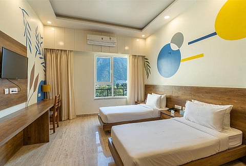 A private room in Moustache Rishikesh Luxuria