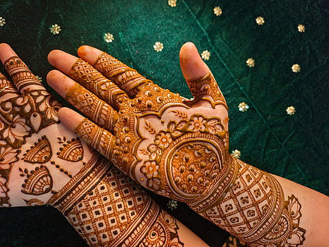 A beautiful henna pattern
