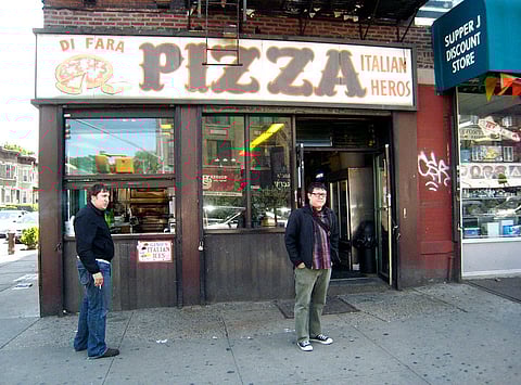 Di Fara is a Brooklyn institution known for its salty and crispy crusts