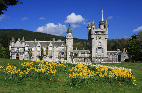 Balmoral Castle is located in the Scottish Highlands