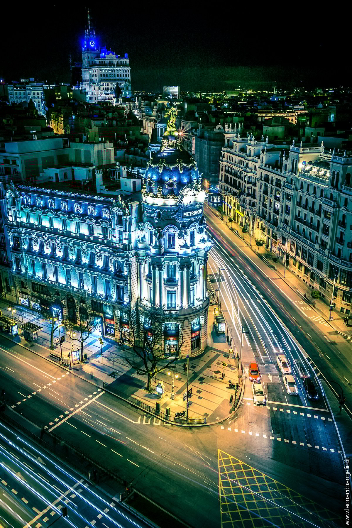 Gran Via at night