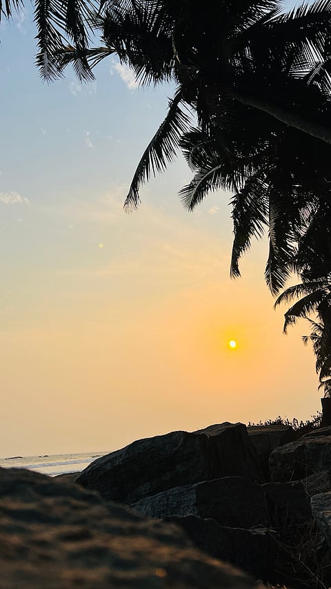 Sunset at the Muzhappilangad Beach