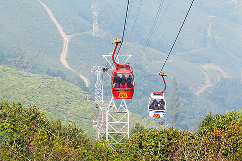The Darjeeling Ropeway is a round trip of 5km