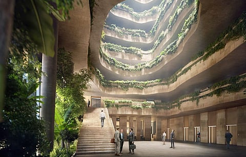 Atrium of the Sanko HQ Istanbul