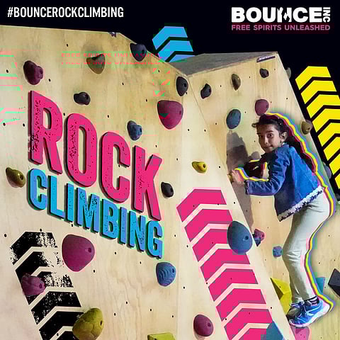 Bounce Mumbai's rock climbing wall
