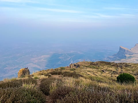 A view of the terrain around Jivdhan Fort 