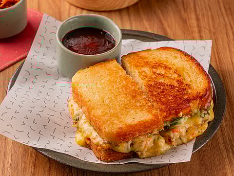 Sandwich served at Cirqa Dining Room