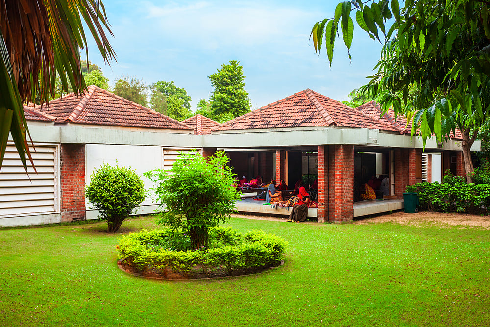 Sabarmati Ashram was a key location for Gandhis movement towards Indian independence.