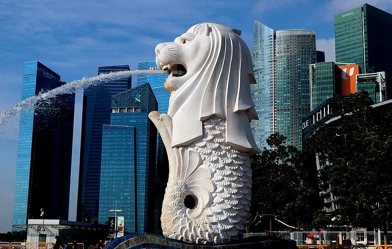 The Merlion, one of Singapores most popular destinations