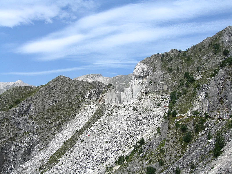 A marble quarry in Carrara