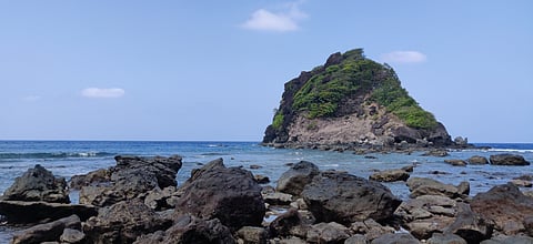 Pigeon Island as seen from Narcondam