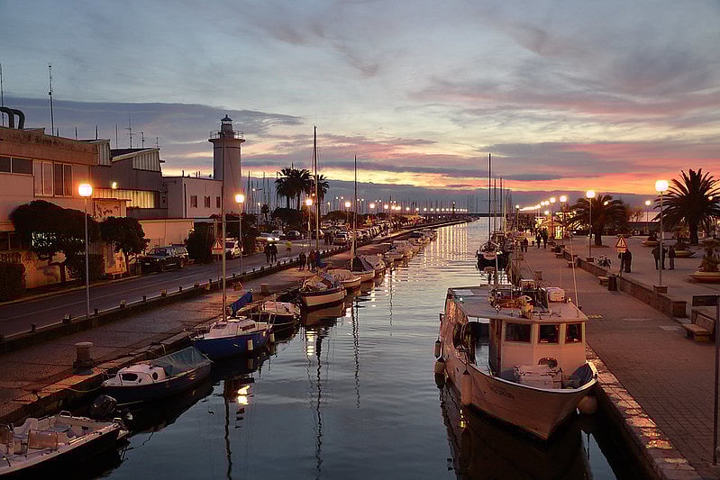 Viareggio at twilight