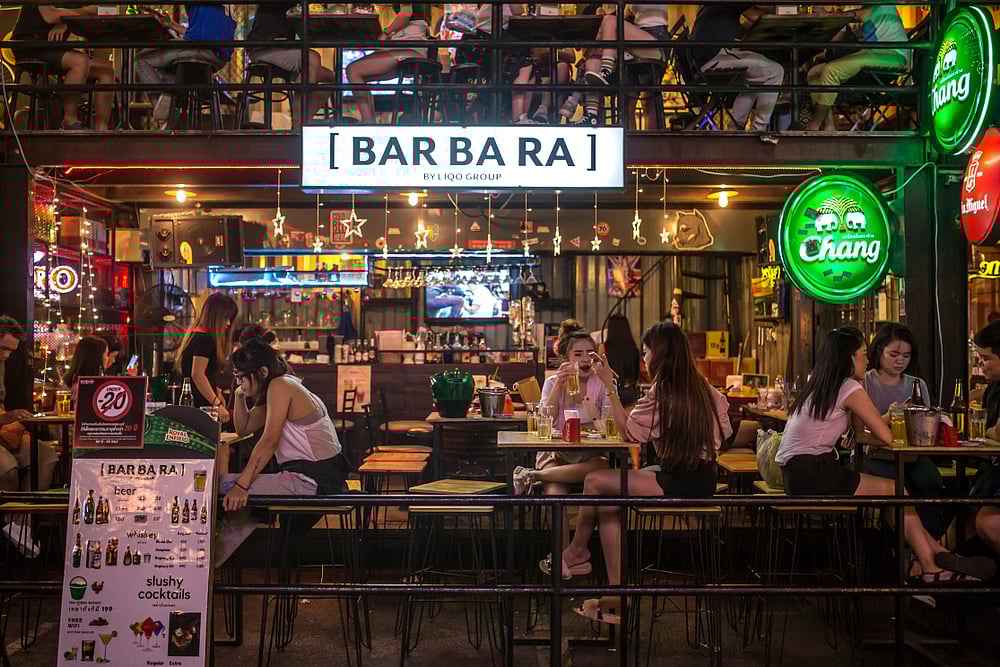 Chilling at the Rot Fai Train Night Market in Bangkok
