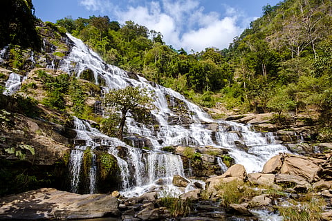 The Mae Ya Waterfall in Chiang Mai is composed of 30 tiers