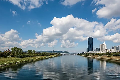 Danube offers relaxation in Vienna in the summer