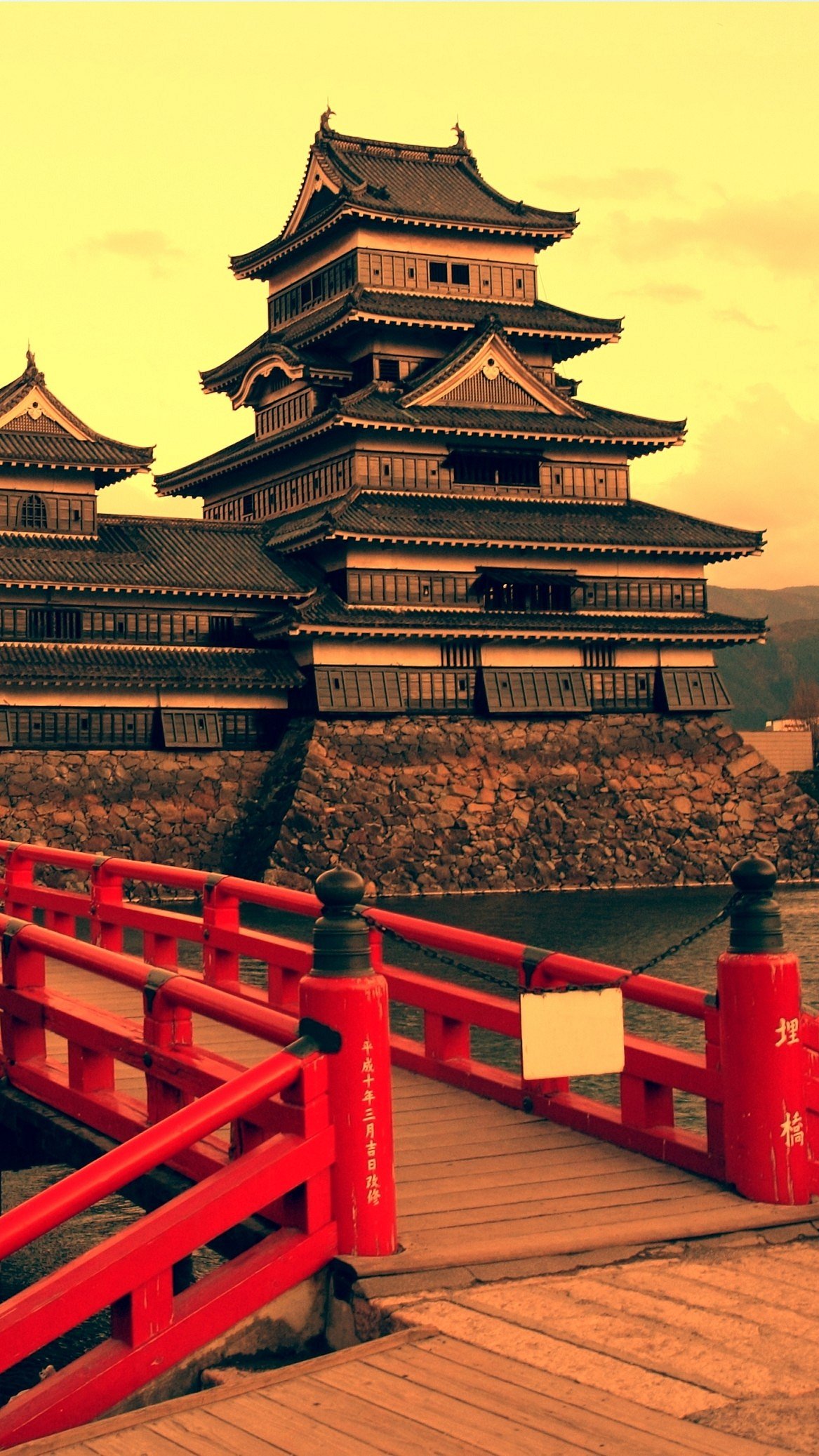 A view of the Matsumoto Castle, Japan