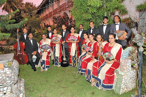 Mando performers in Goa
