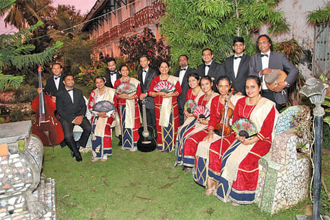 Mando performers in Goa