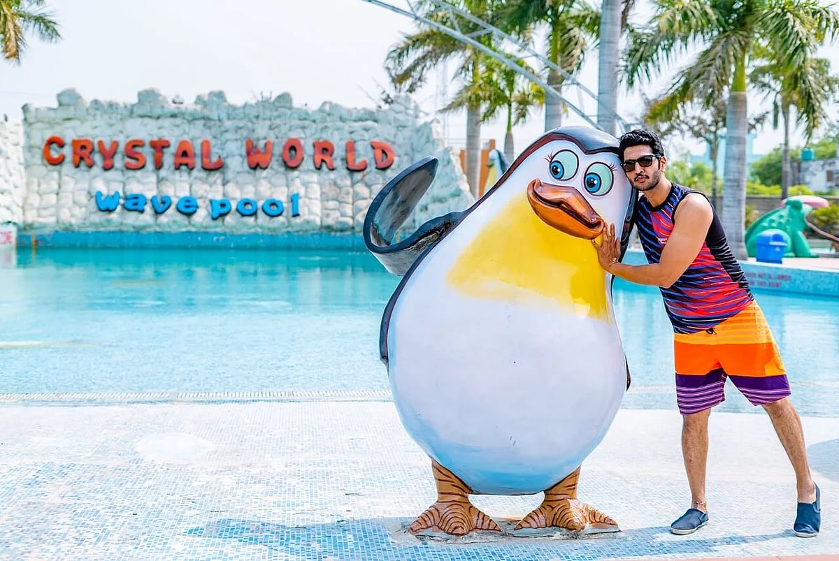 At the Crystal World amusement park