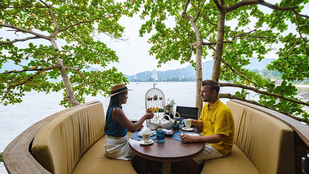Have an afternoon tea surrounded by trees in Phuket 