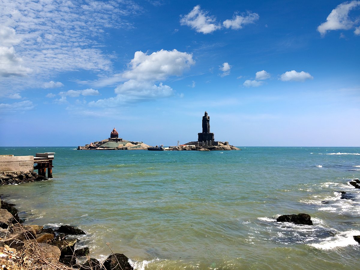 Vivekananda Rock at Kanniyakumari Beach