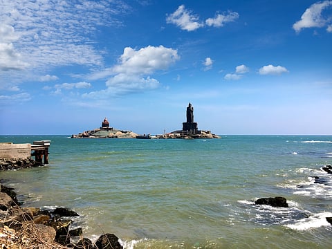 Vivekananda Rock at Kanniyakumari Beach