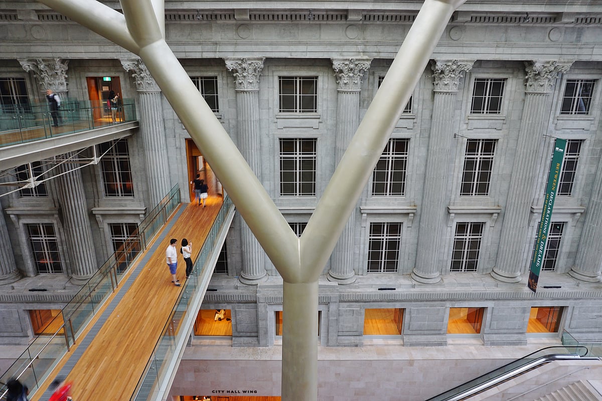Inside the National Gallery of Singapore