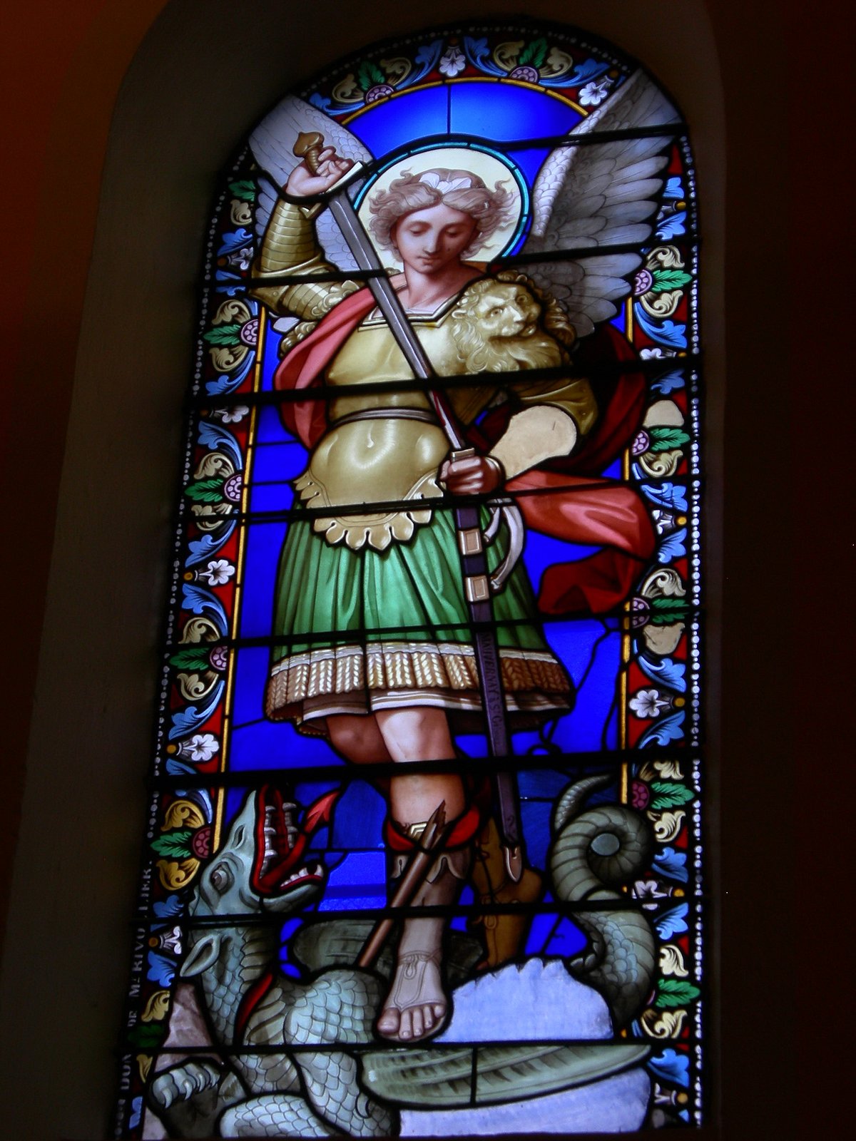 Stained glass at the abbey