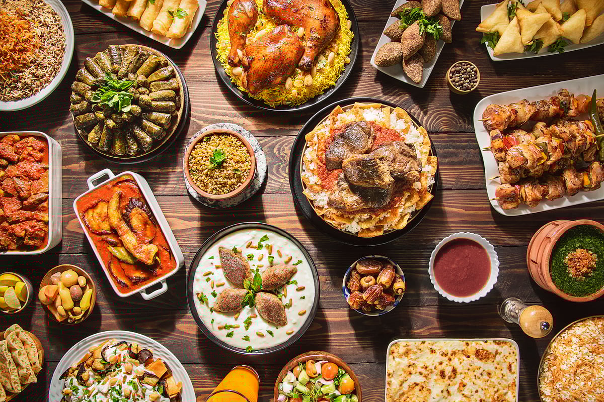 Egyptian cuisines prepared on the ocassion of Eid