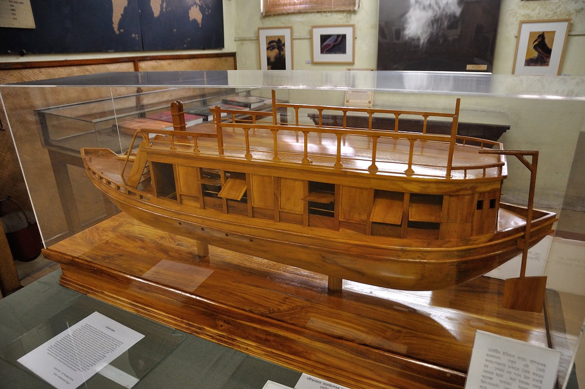 A replica of the houseboat Padma