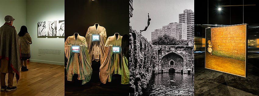Various exhibits inside the KNMA