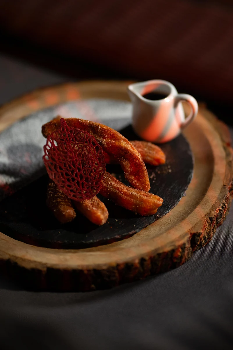 The food is an eclectic mix of global flavours