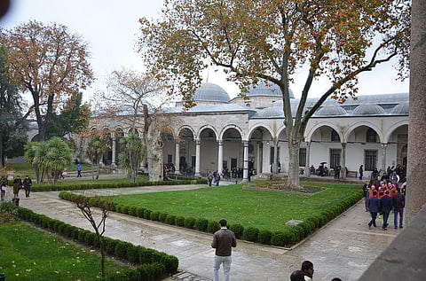Inner courtyard at Topkapi Palace