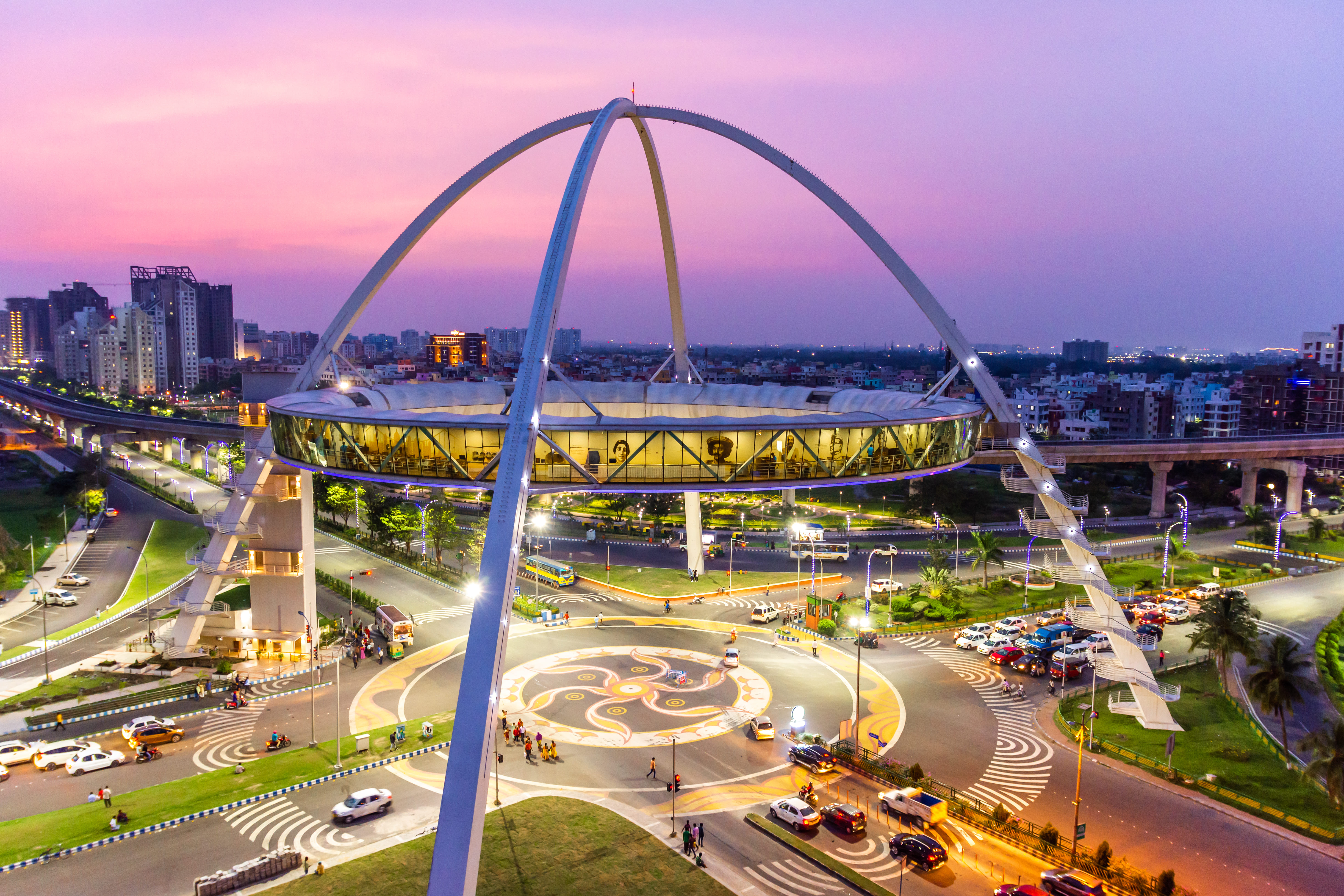The Biswa Bangla Gate in New Town, Kolkata 