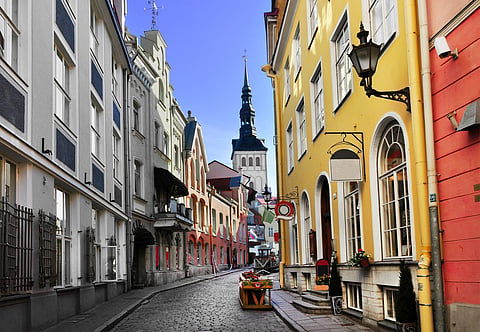The streets of Tallinn's old town