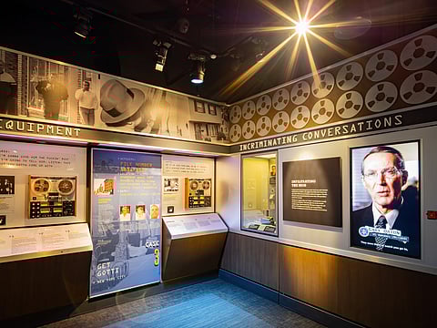 A display inside The Mob Museum