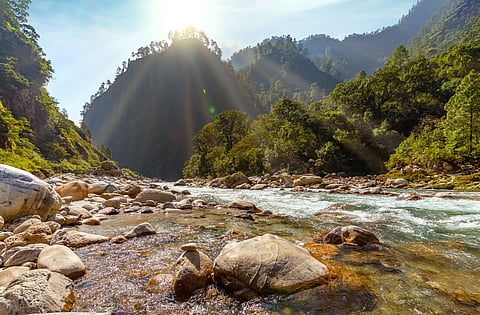 The Gori Ganga river