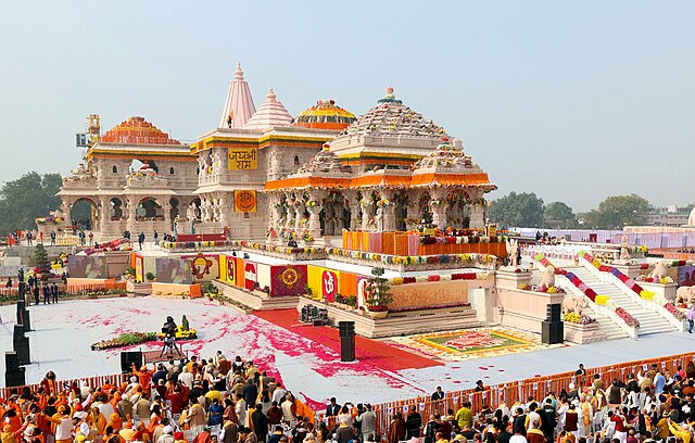 The Ram Temple in Ayodhya was inaugurated in January 2024 - Prime Minister's Office/Wikimedia