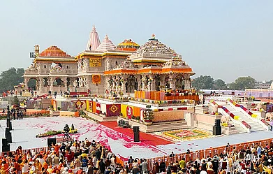 Prime Ministers Office/Wikimedia : The Ram Temple in Ayodhya was inaugurated in January 2024