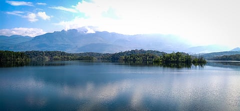 The catchment area of the Karamana River in the sanctuary
